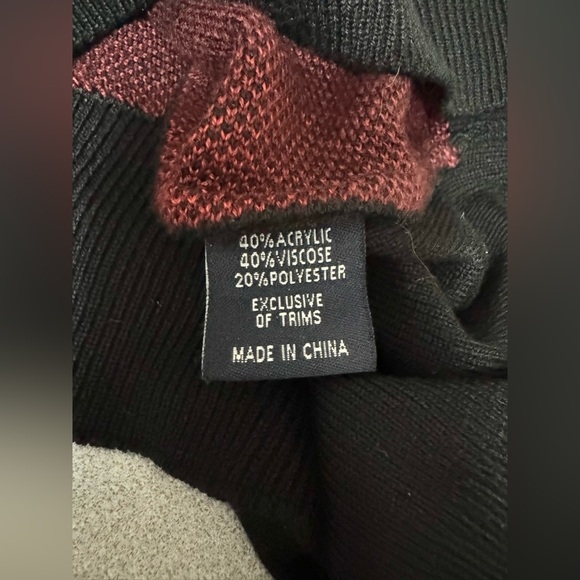 Michael Irvin 88 Vintage Full Zip Sweater Red Black Velvet Patches Mens Size XXL - Picture 8 of 8